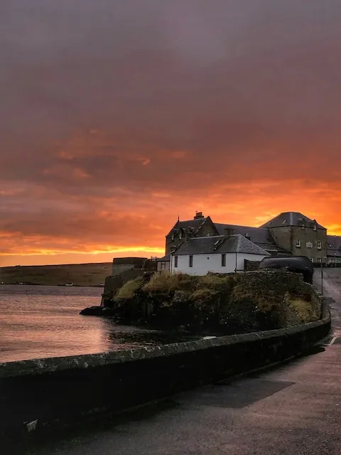 sunrise in lerwick