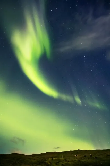 The Northern Lights in the Night Sky