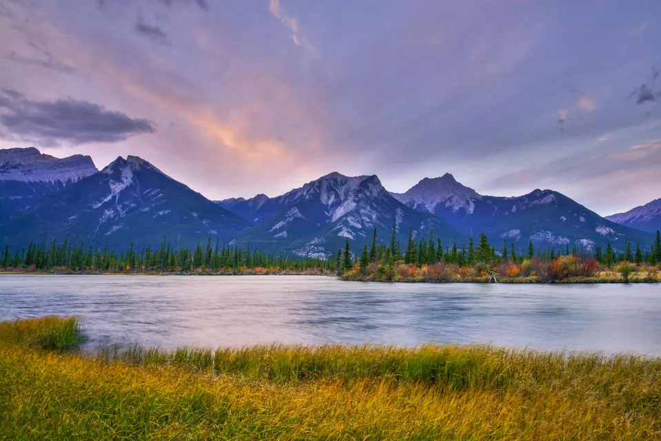 Breathtaking Autumn Sunset in Jasper National Park