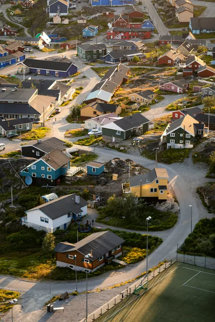 Colourful houses in Qaqortoq, Greenland