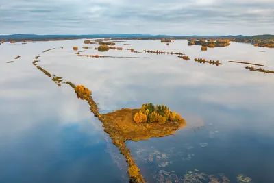 Islands in the transition zone of Kemijoki and Kemijärvi, Kemijärvi, Finland