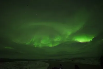 Northern lights during night time, Utsjoki, Finland